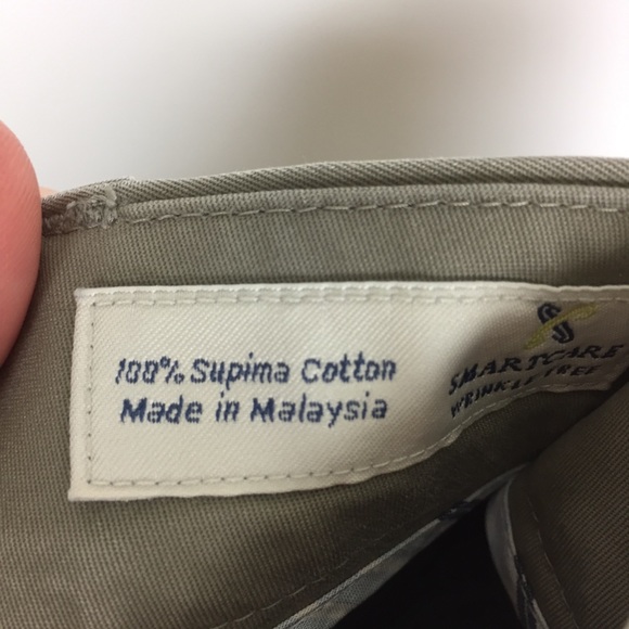 John W. Nordstrom Double Pleated Cotton Pants - Picture 6 of 6